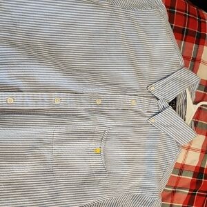 Polo by Ralph Lauren Light Blue & White Striped Cotton Button-Down Shirt
